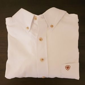 Ariat White Button-down XXLT